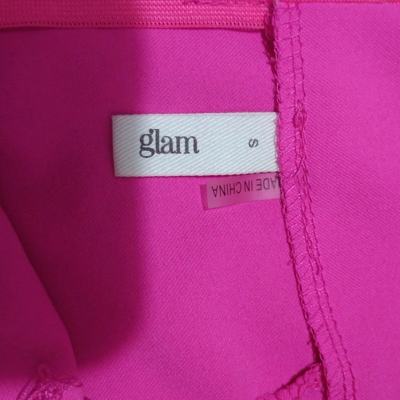Glam High Waist Pink Shorts - Picture 3 of 4